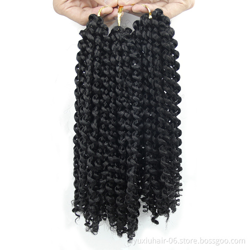 New Style 3pcs Jerry Curly 10inch 25cm 3X box Synthetic Crochet Braid Hair Extensions with closure for Afro Women
